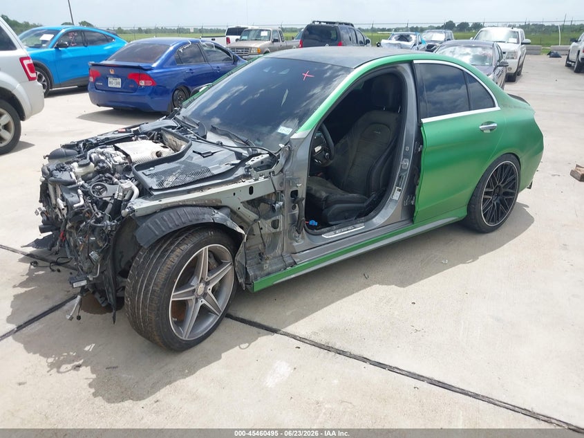 2016 Mercedes-benz VIN 55SWF8GB4GU128251 IAAI salvage auction — FRONT & REAR, Original (Texas), sold $4,500 on 2026-07-10 (photo 2)