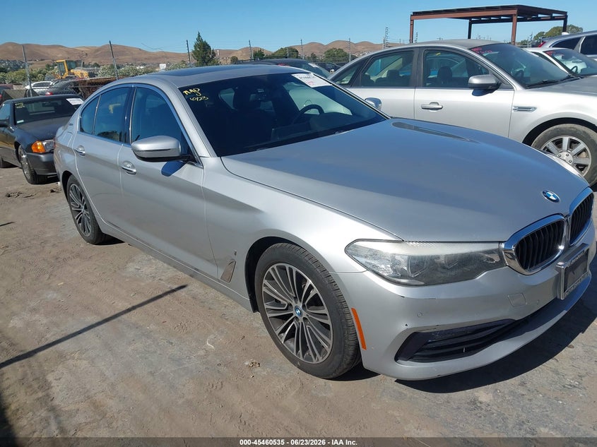 2018 BMW 5er VIN WBAJA9C55JB033074 IAAI salvage auction — NORMAL WEAR, Clear - Dealer Only (California), sold $5,150 on 2026-07-23 (photo 1)
