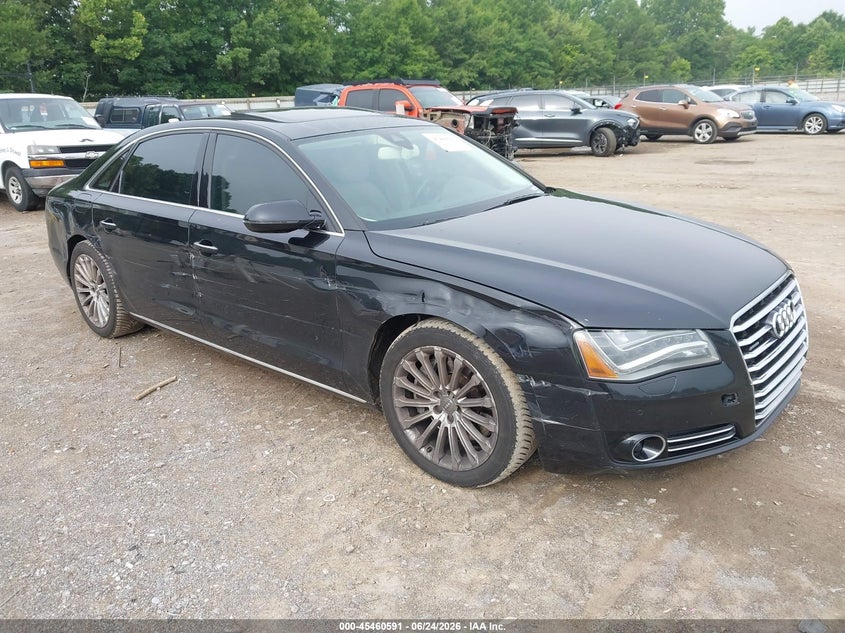 2013 Audi A8 VIN WAUR2AFD6DN019207 IAAI salvage auction — RIGHT SIDE, Clear (Tennessee), sold $2,500 on 2026-07-24 (photo 1)