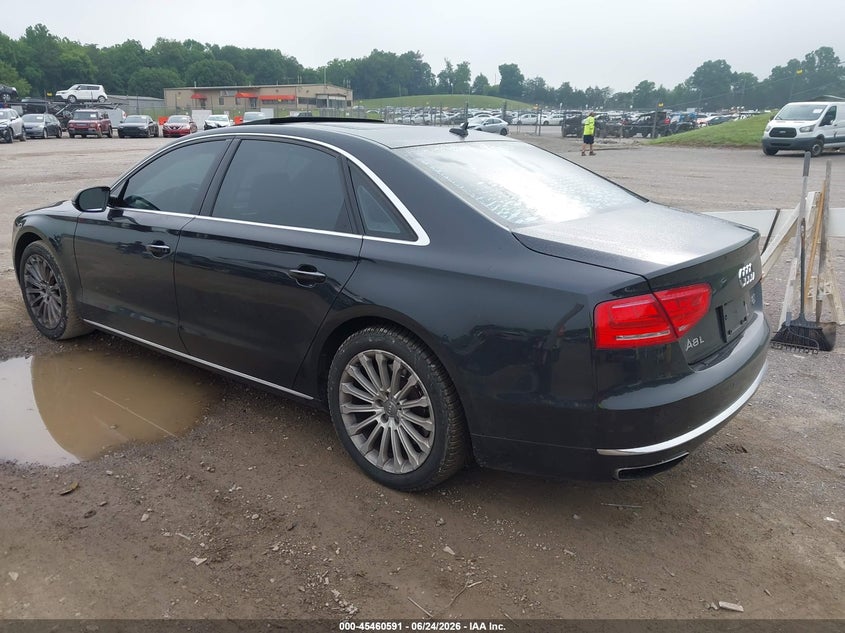 2013 Audi A8 VIN WAUR2AFD6DN019207 IAAI salvage auction — RIGHT SIDE, Clear (Tennessee), sold $2,500 on 2026-07-24 (photo 3)