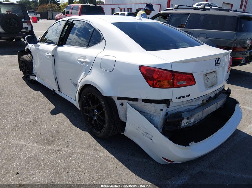 2007 Lexus Is 250 VIN JTHBK262972024270 IAAI salvage auction — LEFT SIDE, Salvage (California), sold $450 on 2026-07-09 (photo 3)