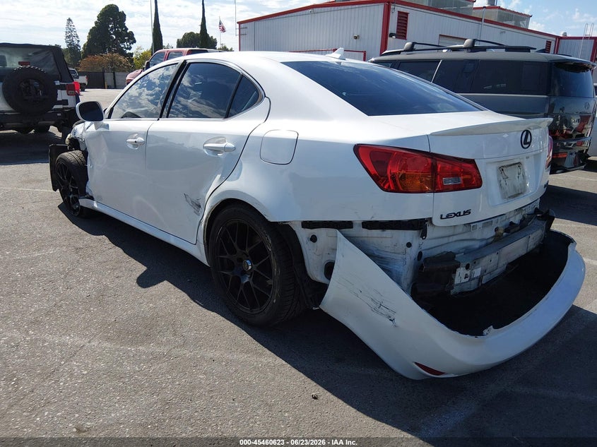 2007 Lexus Is 250 VIN JTHBK262972024270 IAAI salvage auction — LEFT SIDE, Salvage (California), sold $450 on 2026-07-09 (photo 6)