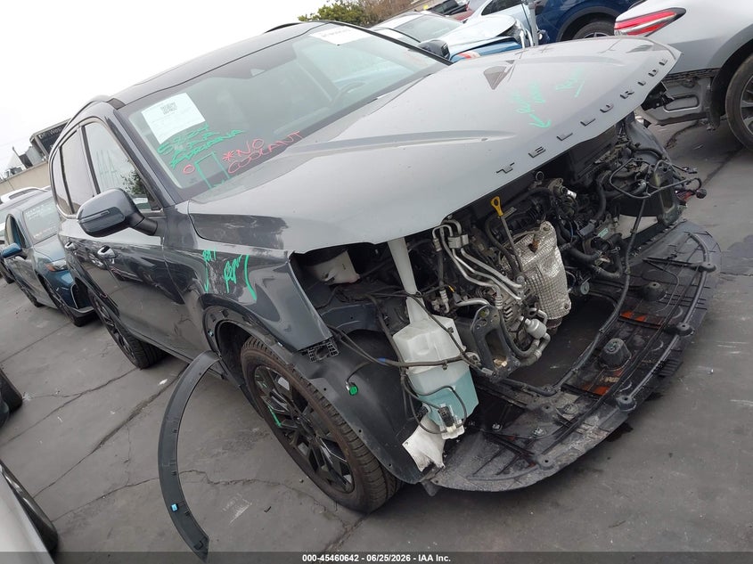 2021 Kia Telluride VIN 5XYP3DHC3MG183258 IAAI salvage auction — FRONT END, Salvage Title, sold $6,950 on 2026-07-08 (photo 1)