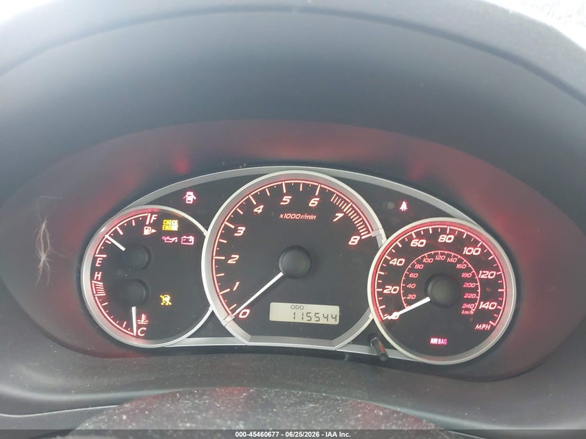 2008 Subaru Impreza VIN JF1GH75698G806604 IAAI salvage auction — FRONT END, Salvage (Ohio), sold $550 on 2026-07-21 (photo 7)