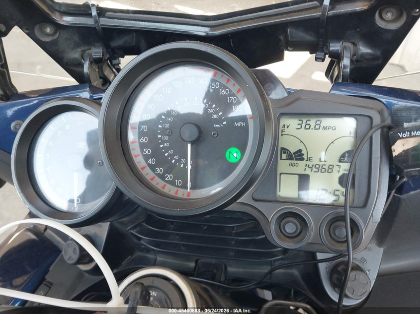 2012 Yamaha Fjr 1300 VIN JYARP15Y9CA001391 IAAI salvage auction — NORMAL WEAR, Clear - Dealer Only (California), sold $1,975 on 2026-07-15 (photo 7)