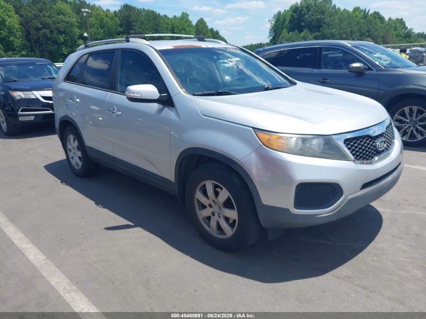 2013 Kia Sorento VIN 5XYKT4A20DG326999 IAAI salvage auction — NORMAL WEAR, Clear (North Carolina), sold $700 on 2026-07-08 (photo 1)