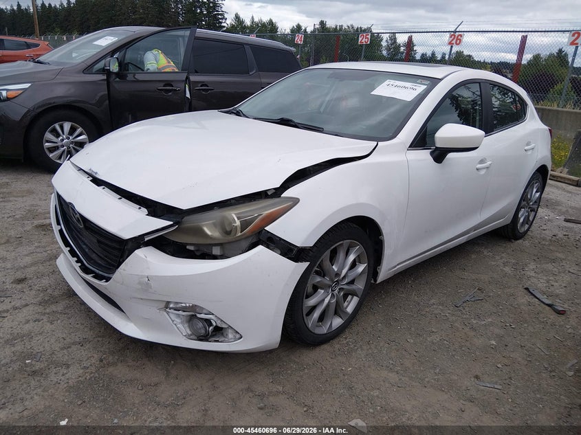 2014 Mazda 3 VIN JM1BM1M38E1177131 IAAI salvage auction — FRONT END, Bill Of Sale (Washington), sold $1,300 on 2026-07-15 (photo 2)