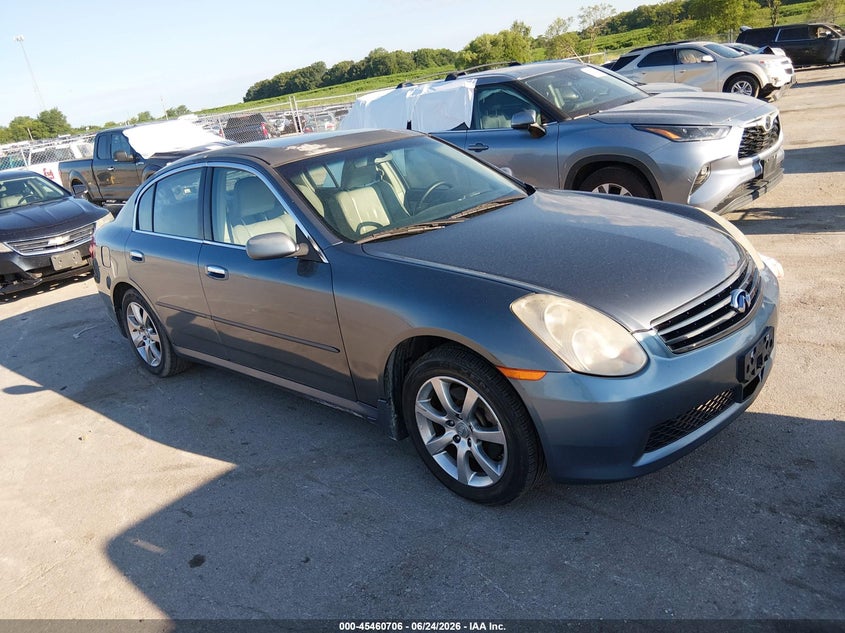 2006 Infiniti G35 VIN JNKCV51F86M612798 IAAI salvage auction — NORMAL WEAR, Regular Certificate (Iowa), sold $675 on 2026-07-07 (photo 1)