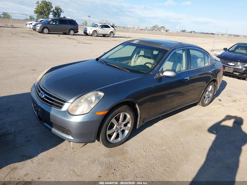 2006 Infiniti G35 VIN JNKCV51F86M612798 IAAI salvage auction — NORMAL WEAR, Regular Certificate (Iowa), sold $675 on 2026-07-07 (photo 2)