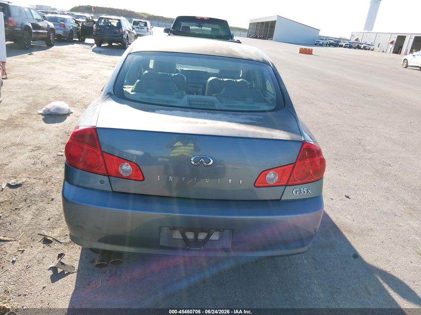 2006 Infiniti G35 VIN JNKCV51F86M612798 IAAI salvage auction — NORMAL WEAR, Regular Certificate (Iowa), sold $675 on 2026-07-07 (photo 6)