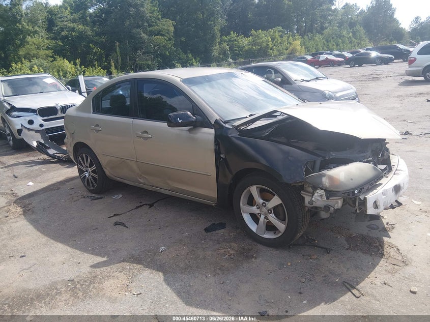 2004 Mazda 3 VIN JM1BK12F541201032 IAAI salvage auction — FRONT END, Salvage (Mississippi), sold $25 on 2026-07-29 (photo 1)