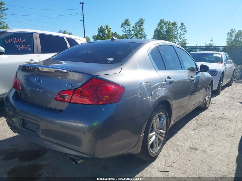 2011 Infiniti G VIN JN1CV6AP8BM504582 IAAI salvage auction — LEFT REAR, Salvage (Ohio), sold $1,800 on 2026-07-14 (photo 4)