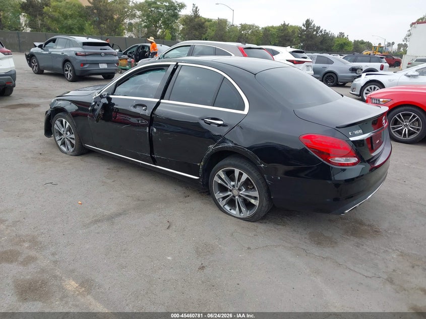 2016 Mercedes-benz C-klasse VIN WDDWF4JBXGR141167 IAAI salvage auction — RIGHT FRONT, Salvage (California), sold $2,150 on 2026-08-03 (photo 3)