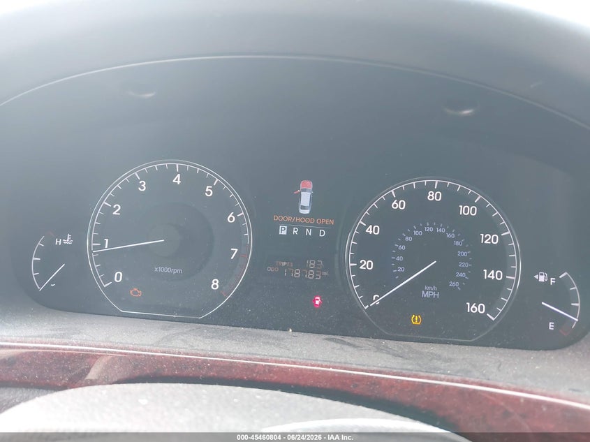 2013 Hyundai Equus VIN KMHGH4JH8DU066504 IAAI salvage auction — NORMAL WEAR, Clear (Georgia), sold $500 on 2026-07-29 (photo 7)