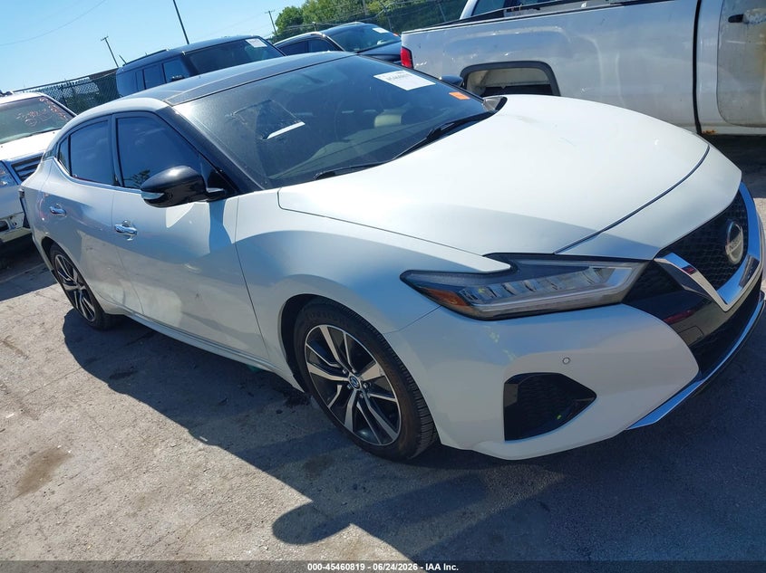 2019 Nissan Maxima VIN 1N4AA6AV0KC366868 IAAI salvage auction — HAIL, Salvage Title, sold $7,550 on 2026-08-11 (photo 1)