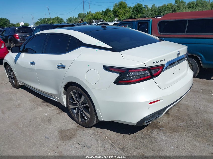 2019 Nissan Maxima VIN 1N4AA6AV0KC366868 IAAI salvage auction — HAIL, Salvage Title, sold $7,550 on 2026-08-11 (photo 3)
