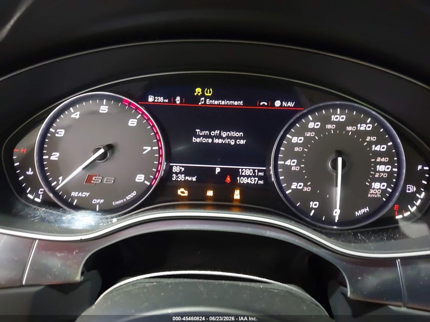 2016 Audi S6 VIN WAUH2AFC6GN169650 IAAI salvage auction — REAR END, Salvage (North Carolina), sold $5,600 on 2026-07-11 (photo 7)