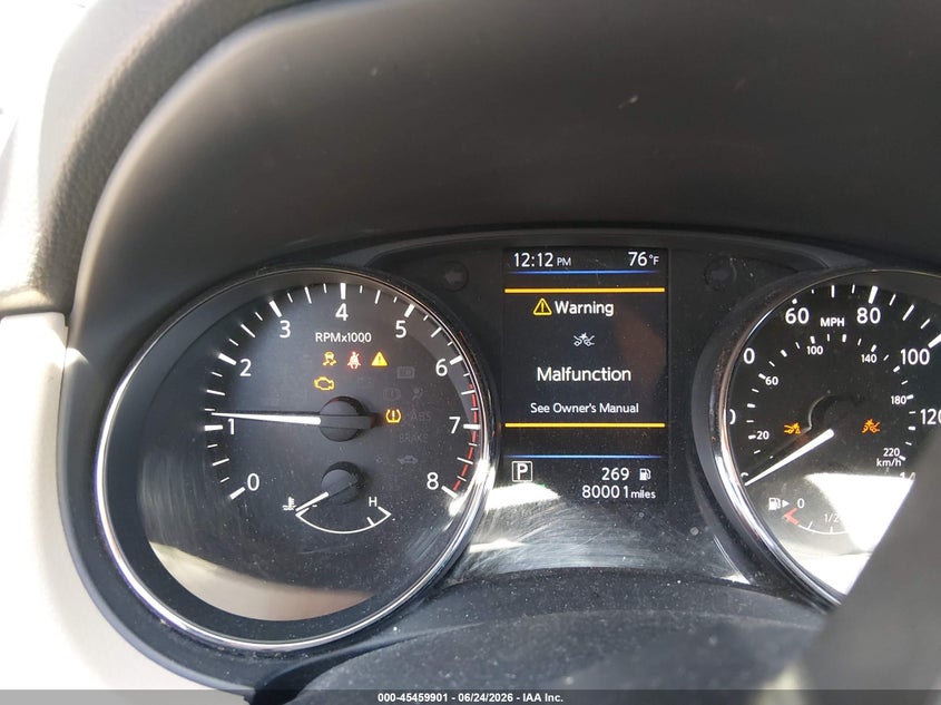 2020 Nissan Rogue VIN JN8AT2MV3LW101875 IAAI salvage auction — LEFT FRONT, Salvage (Ohio), sold $2,475 on 2026-07-14 (photo 7)