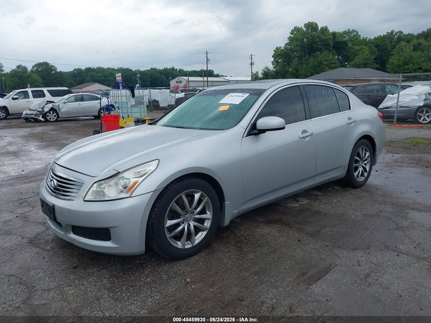 2007 Infiniti G VIN JNKBV61F47M814914 IAAI salvage auction — FRONT END, Clear (Indiana), sold $600 on 2026-07-26 (photo 2)