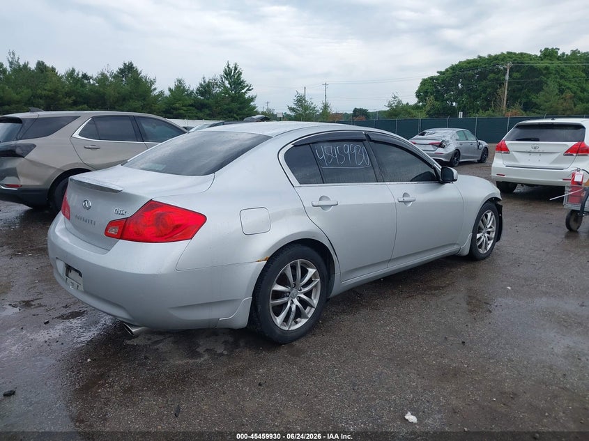 2007 Infiniti G VIN JNKBV61F47M814914 IAAI salvage auction — FRONT END, Clear (Indiana), sold $600 on 2026-07-26 (photo 4)