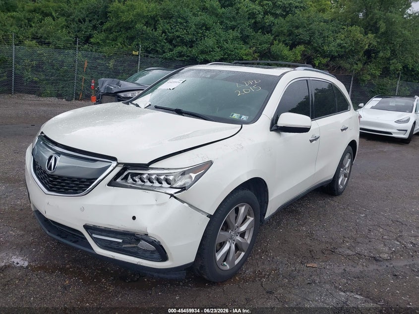 2016 Acura Mdx VIN 5FRYD4H91GB032015 IAAI salvage auction — FRONT END, Salvage (Pennsylvania), sold $2,200 on 2026-07-10 (photo 2)