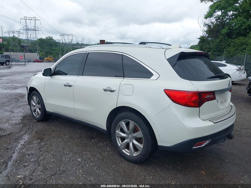 2016 Acura Mdx VIN 5FRYD4H91GB032015 IAAI salvage auction — FRONT END, Salvage (Pennsylvania), sold $2,200 on 2026-07-10 (photo 3)