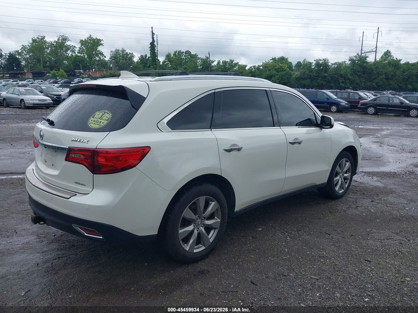 2016 Acura Mdx VIN 5FRYD4H91GB032015 IAAI salvage auction — FRONT END, Salvage (Pennsylvania), sold $2,200 on 2026-07-10 (photo 4)