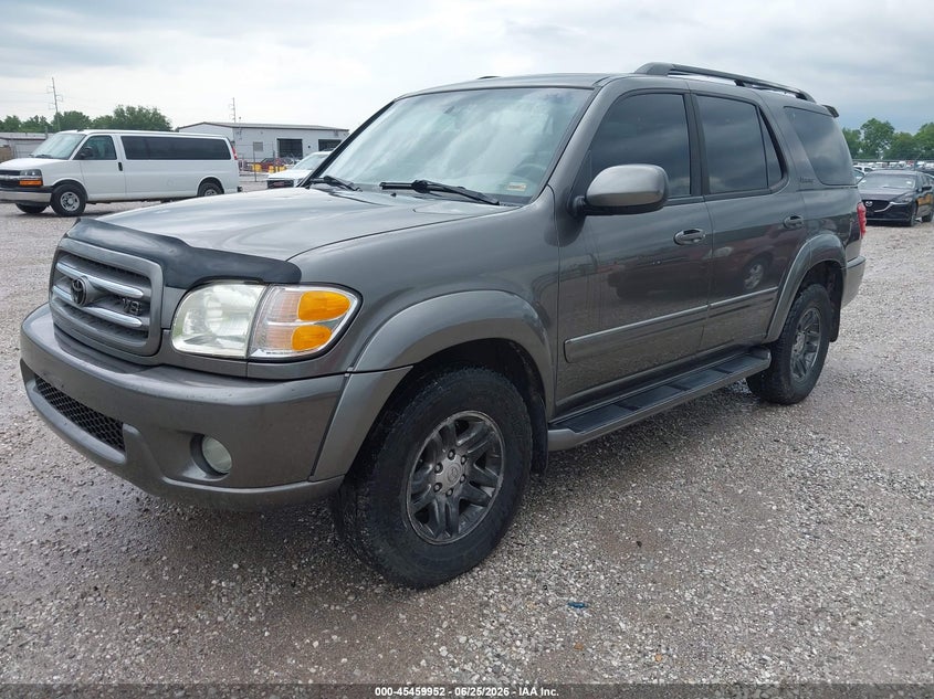 2003 Toyota Sequoia VIN 5TDBT48A43S200336 IAAI salvage auction — HAIL, Salvage (Missouri), sold $1,200 on 2026-07-16 (photo 2)