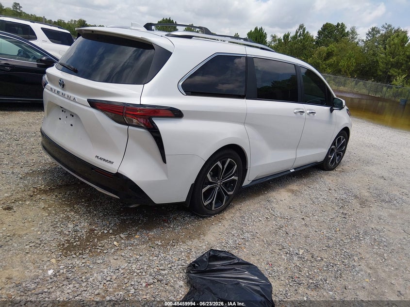 2025 Toyota Sienna VIN 5TDERKECXSS254101 IAAI salvage auction — WATER/FLOOD, Salvage Title, sold $21,000 on 2026-08-21 (photo 4)