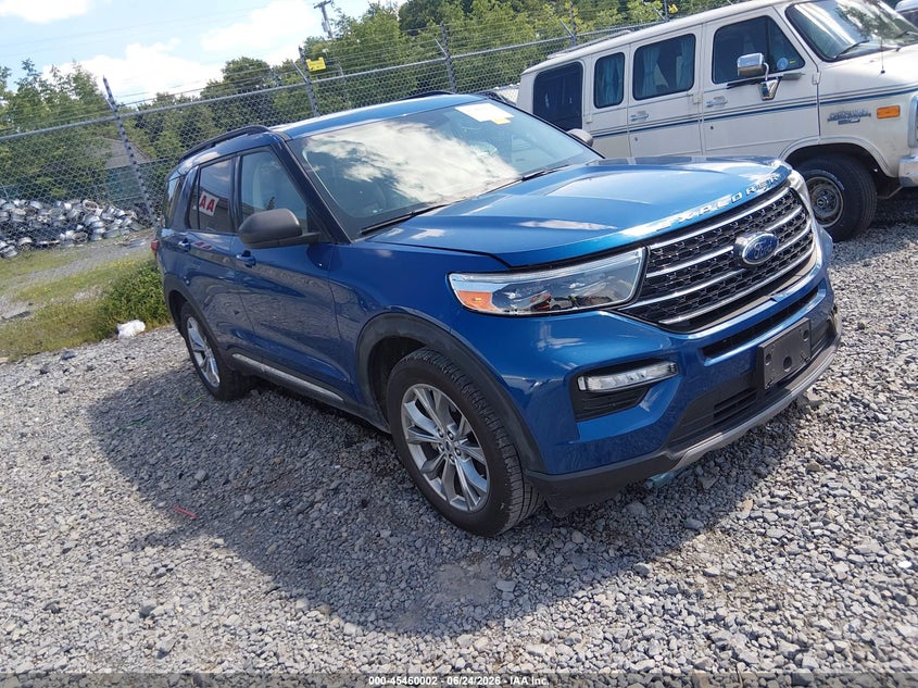 2020 Ford Explorer VIN 1FMSK8DH8LGB71233 IAAI salvage auction — FRONT END, Salvage Title, sold $4,800 on 2026-07-26 (photo 1)