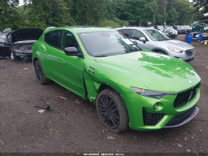 2023 Maserati Levante VIN ZN661YUM2PX413718 IAAI salvage auction — FRONT END, Wait Title, sold $20,100 on 2026-08-11 (photo 1)