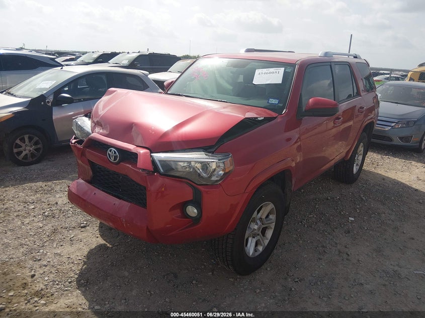 2016 Toyota 4runner VIN JTEBU5JR4G5405150 IAAI salvage auction — FRONT END, Salvage (Texas), sold $6,500 on 2026-07-28 (photo 2)