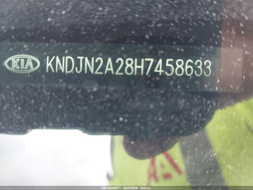 2017 Kia Soul VIN KNDJN2A28H7458633 IAAI salvage auction — SIDE, Salvage Title, sold $1,200 on 2026-07-20 (photo 9)