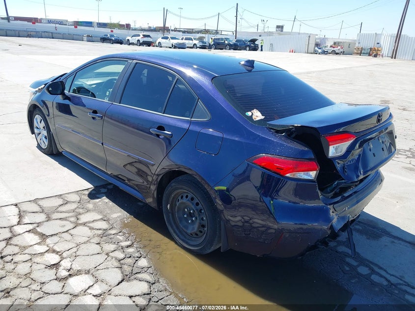 2021 Toyota Corolla VIN JTDEPMAE5MJ180644 IAAI salvage auction — FRONT & REAR, Salvage (California), sold $4,850 on 2026-07-22 (photo 3)