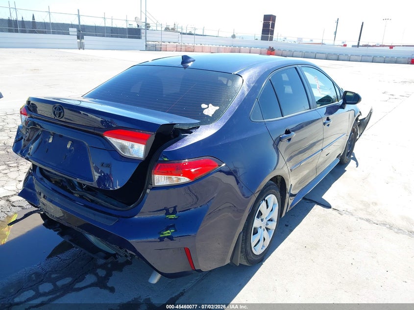 2021 Toyota Corolla VIN JTDEPMAE5MJ180644 IAAI salvage auction — FRONT & REAR, Salvage (California), sold $4,850 on 2026-07-22 (photo 4)