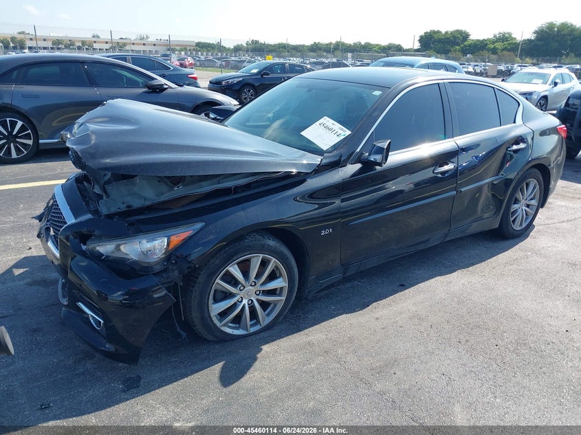 2016 Infiniti Q50 VIN JN1CV7AR1GM253063 IAAI salvage auction — RIGHT SIDE, Rebuildable (Florida), sold $425 on 2026-07-30 (photo 2)