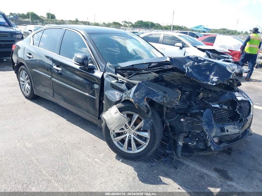 2016 Infiniti Q50 VIN JN1CV7AR1GM253063 IAAI salvage auction — RIGHT SIDE, Rebuildable (Florida), sold $425 on 2026-07-30 (photo 6)