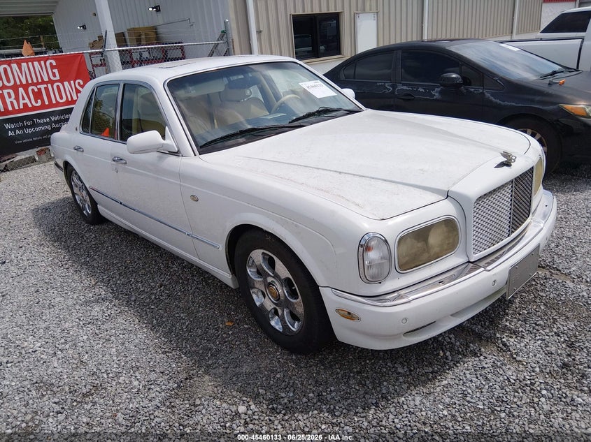 2000 Bentley Arnage VIN SCBLC31E2YCX05170 IAAI salvage auction — NORMAL WEAR, Clear (Alabama), sold $5,250 on 2026-08-06 (photo 1)
