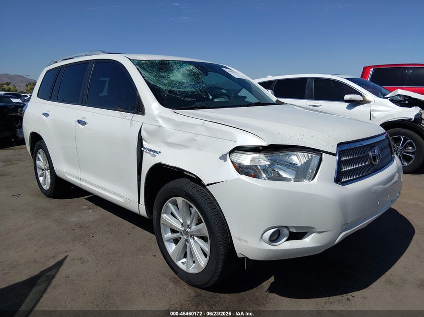 2008 Toyota Highlander hybrid VIN JTEEW44A282006375 IAAI salvage auction — RIGHT FRONT, Salvage (Arizona), sold $1,450 on 2026-07-16 (photo 1)