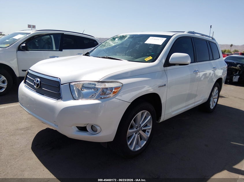 2008 Toyota Highlander hybrid VIN JTEEW44A282006375 IAAI salvage auction — RIGHT FRONT, Salvage (Arizona), sold $1,450 on 2026-07-16 (photo 2)