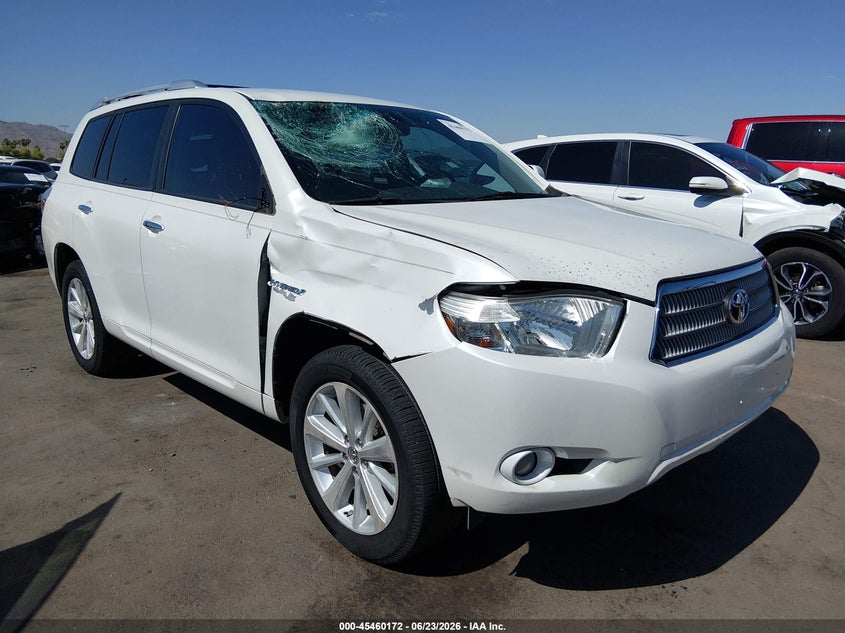 2008 Toyota Highlander hybrid VIN JTEEW44A282006375 IAAI salvage auction — RIGHT FRONT, Salvage (Arizona), sold $1,450 on 2026-07-16 (photo 6)