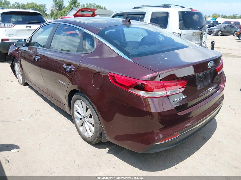 2018 Kia Optima VIN 5XXGT4L32JG258149 IAAI salvage auction — FRONT END, Salvage (Ohio), sold $0 on 2026-09-28 (photo 3)