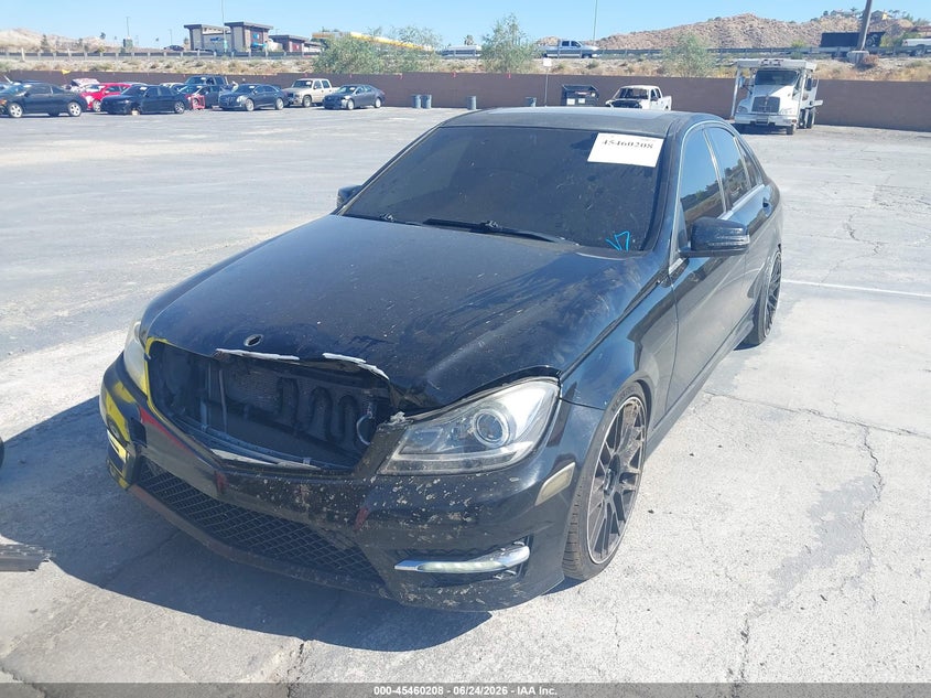 2013 Mercedes-benz C-klasse VIN WDDGF8AB7DR266733 IAAI salvage auction — FRONT END, Salvage (California), sold $1,100 on 2026-07-08 (photo 2)