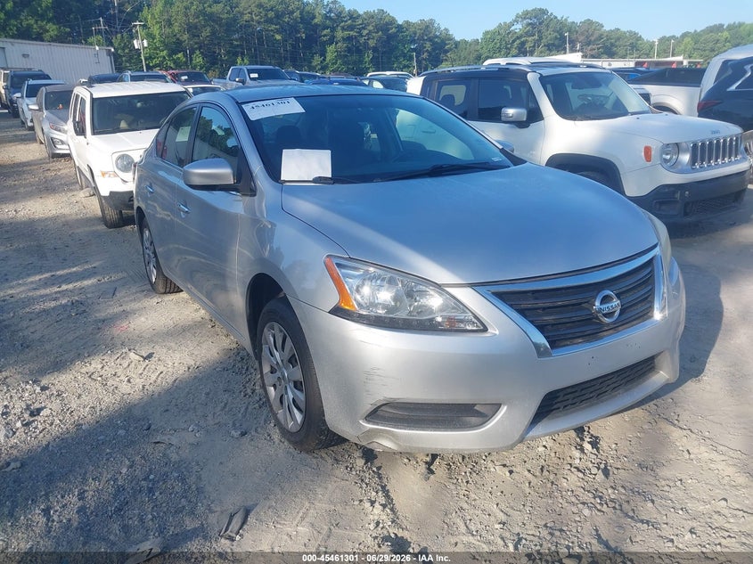 2014 Nissan Sentra VIN 3N1AB7AP4EY251977 IAAI salvage auction — NORMAL WEAR, Clear (Georgia), sold $375 on 2026-07-19 (photo 1)