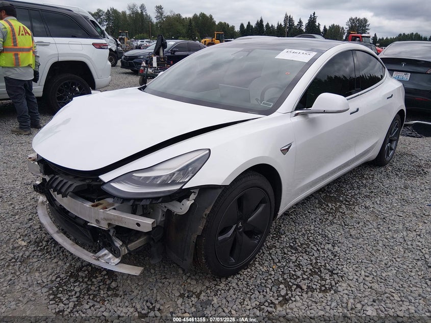 2019 Tesla Model 3 VIN 5YJ3E1EB7KF494425 IAAI salvage auction — RIGHT FRONT, Bill Of Sale (Washington), sold $5,800 on 2026-07-15 (photo 2)