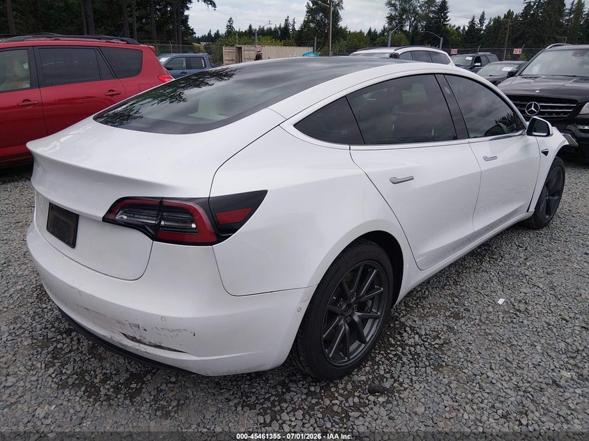 2019 Tesla Model 3 VIN 5YJ3E1EB7KF494425 IAAI salvage auction — RIGHT FRONT, Bill Of Sale (Washington), sold $5,800 on 2026-07-15 (photo 4)