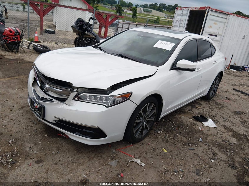 2015 Acura Tlx VIN 19UUB2F55FA018735 IAAI salvage auction — FRONT END, Clear (Arkansas), sold $3,850 on 2026-07-29 (photo 2)