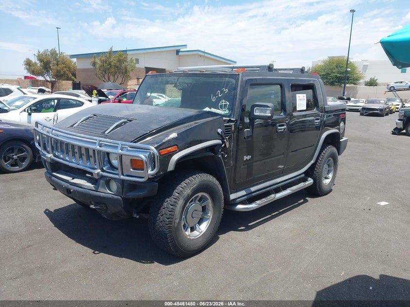 2006 Hummer H2 VIN 5GRGN22U16H118045 IAAI salvage auction — LEFT FRONT, Salvage Certificate (California), sold $6,225 on 2026-07-17 (photo 2)