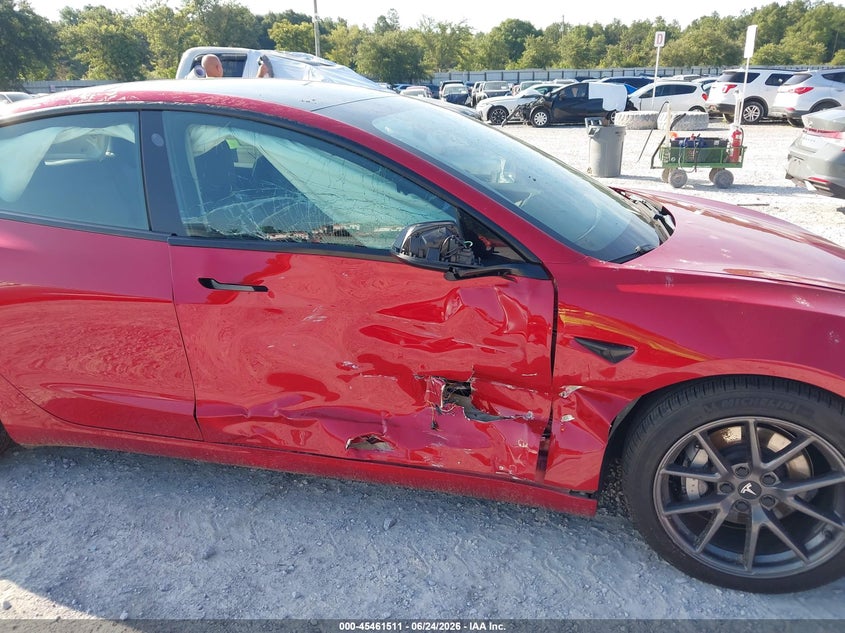 2021 Tesla Model 3 VIN 5YJ3E1EB0MF012915 IAAI salvage auction — RIGHT SIDE, Salvage Title, sold $7,700 on 2026-07-23 (photo 6)