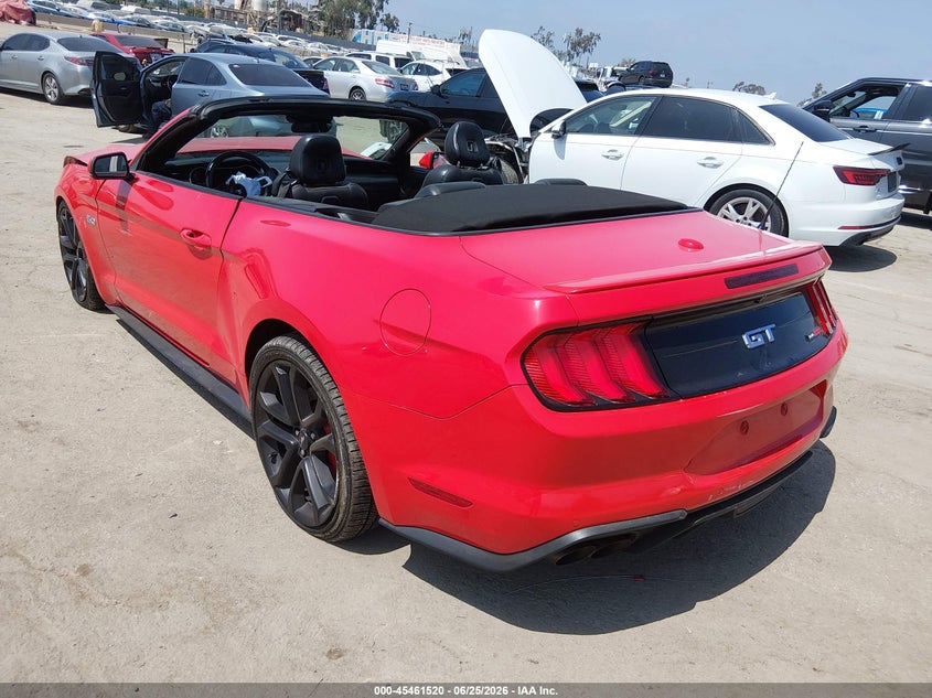 2021 Ford Mustang VIN 1FATP8FF8M5129525 IAAI salvage auction — FRONT END, Salvage (California), sold $7,200 on 2026-07-29 (photo 3)
